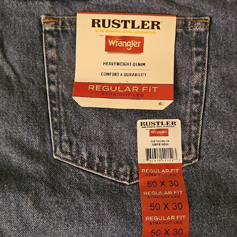 Rustler Men's Blue Jeans